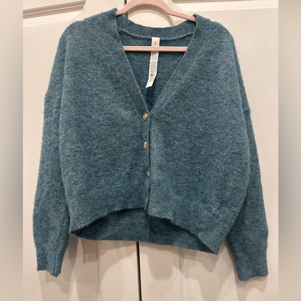 Lululemon Blue Alpaca Wool Blend Sweater